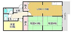 1st.ヴァンサン館 3LDKの間取図画像
