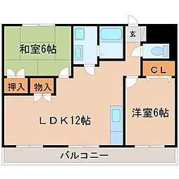 ソレイユ千 3DKの間取図画像