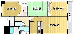 サンロイヤル栗東 3LDKの間取図画像