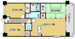 クラルテファミーユ 3LDKの間取図画像