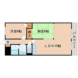 ファミーユ南高田 2LDKの間取図画像