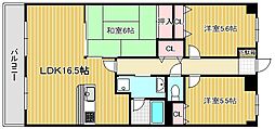 ブールヴァール 3LDKの間取図画像