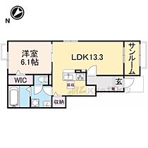 ラズリ 104 ｜ 滋賀県大津市本堅田２丁目（賃貸アパート1LDK・1階・50.01㎡） その1