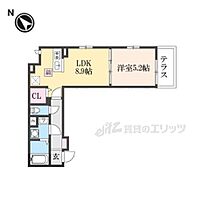 ファビュラスM 102 ｜ 滋賀県近江八幡市鷹飼町（賃貸アパート1LDK・1階・35.60㎡） その2