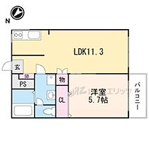 コスモヴィラ今村 202 ｜ 滋賀県甲賀市水口町虫生野中央（賃貸アパート1LDK・2階・37.63㎡） その2