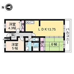 リヴァージュ瀬田 3LDKの間取図画像