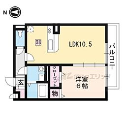 シャン・リアンT.Y 1LDKの間取図画像