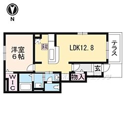 あいぱーく 1LDKの間取図画像