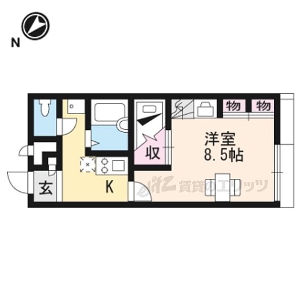 滋賀県蒲生郡日野町大字河原(賃貸アパート1K・2階・23.18㎡)の写真 その2