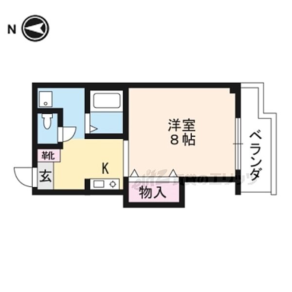 メゾン東大津 309｜滋賀県大津市木下町(賃貸マンション1K・4階・22.00㎡)の写真 その2