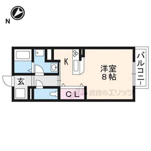 ベアグラス 203｜滋賀県草津市南草津５丁目(賃貸アパート1R・2階・30.39㎡)の写真 その2