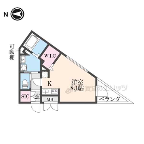 CASAA OTSUKYO 203｜滋賀県大津市桜野町２丁目(賃貸マンション1R・2階・26.90㎡)の写真 その2