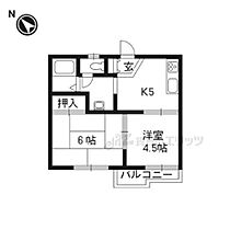 滋賀県草津市上笠３丁目（賃貸アパート2DK・2階・40.00㎡） その2