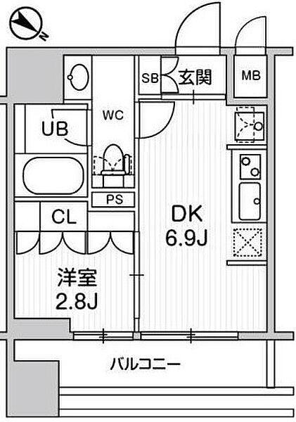 nido SUGAMO 904｜東京都豊島区巣鴨2丁目(賃貸マンション1DK・9階・25.29㎡)の写真 その2