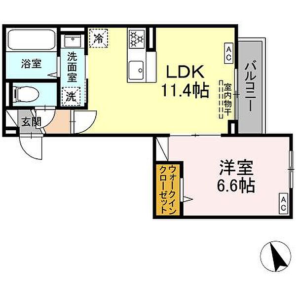 東京都足立区六月2丁目(賃貸アパート1LDK・2階・40.94㎡)の写真 その2