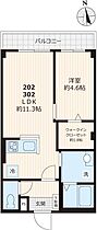 フォレスト　ベベ  ｜ 東京都足立区六町4丁目（賃貸マンション1LDK・2階・39.57㎡） その2