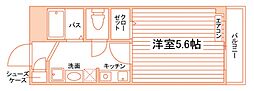 KATSURAGIVilleA 1Kの間取図画像