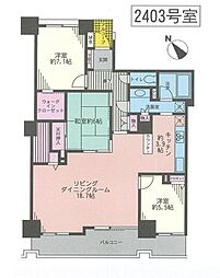 エイペックスタワー浦和 3LDKの間取図画像