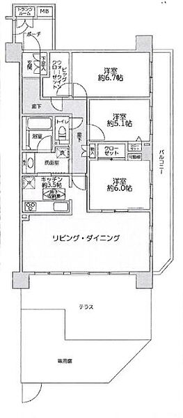 間取りを拡大表示