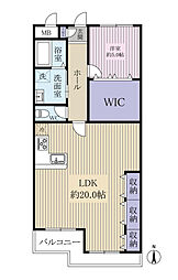 第2サンハイツ緑地公園 1LDKの間取図画像