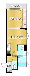 京阪本線 寝屋川市駅 徒歩10分の賃貸アパート 1階1LDKの間取り