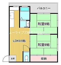 間取図画像 2LDK