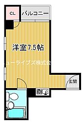 ムーンライズM ワンルームの間取図画像