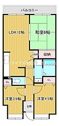 ふぁみーゆ寝屋川セントラルパークA棟 3LDKの間取図画像