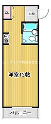 リバーサイド門真 ワンルームの間取図画像