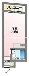 プレアール大和田 ワンルームの間取図画像