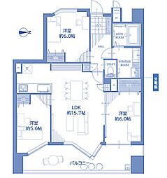 ネオグランデ藤ケ丘 3LDKの間取図画像