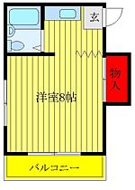 東京都北区浮間1丁目（賃貸アパート1R・2階・21.44㎡） その2