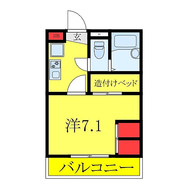 東京都板橋区舟渡3丁目(賃貸マンション1K・4階・19.87㎡)の写真 その1