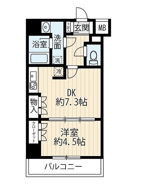 東京都板橋区大山西町(賃貸マンション1DK・6階・32.34㎡)の写真 その2