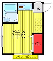 ベルメゾン中束 202 ｜ 東京都北区滝野川6丁目（賃貸アパート1R・2階・16.00㎡） その2