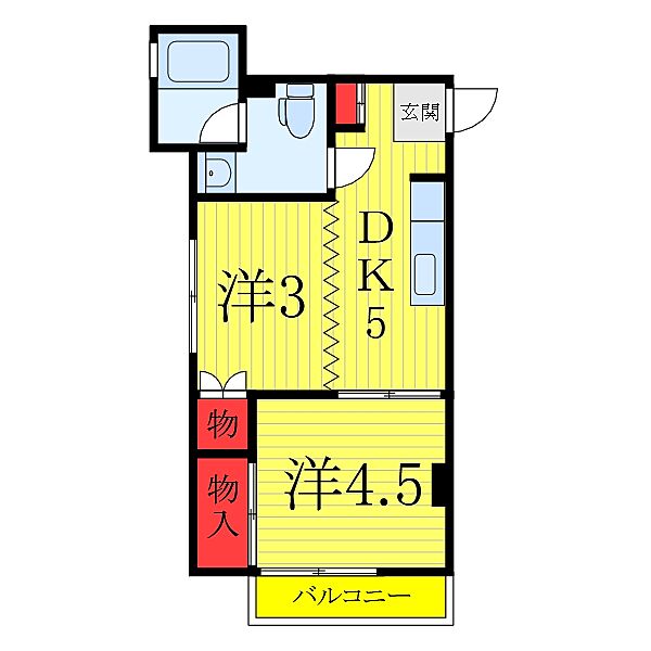 ムーンプレイス望月ビル ｜東京都豊島区北大塚3丁目(賃貸マンション1R・2階・31.35㎡)の写真 その2