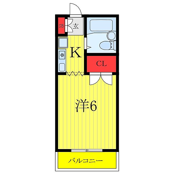 ジュネス 303｜東京都板橋区常盤台3丁目(賃貸マンション1K・3階・17.01㎡)の写真 その2