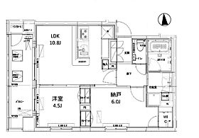 東京都豊島区北大塚1丁目（賃貸マンション2LDK・4階・51.64㎡） その2