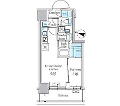 パークアクシス板橋本町ステーションゲート 407 ｜ 東京都板橋区清水町（賃貸マンション1LDK・4階・34.42㎡） その2