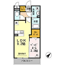 静岡県浜松市中央区和合町（賃貸アパート1LDK・1階・33.78㎡） その2