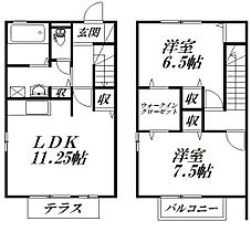 静岡県浜松市中央区佐藤3丁目（賃貸テラスハウス2LDK・2階・67.23㎡） その2