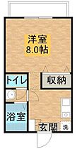 静岡県浜松市中央区有玉台1丁目（賃貸アパート1K・2階・26.50㎡） その2