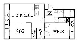 間取図画像 2LDK