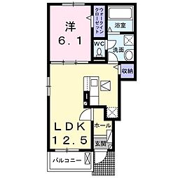 マホラ II 1LDKの間取図画像