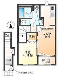 バス バステクノ北下車 徒歩4分 2階/-