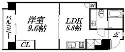 中央煉瓦館 1LDKの間取図画像