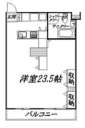 ARCO12 ワンルームの間取図画像