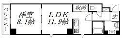 サンリブ・レ 1LDKの間取図画像