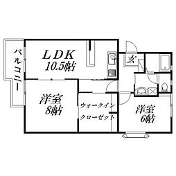 間取図画像 2SLDK