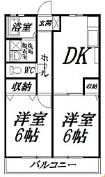 間取図画像 2DK
